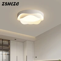 modern simple design led ceiling lamp for bedroom living room kitchen study round ceiling light blackwhite remote control light
