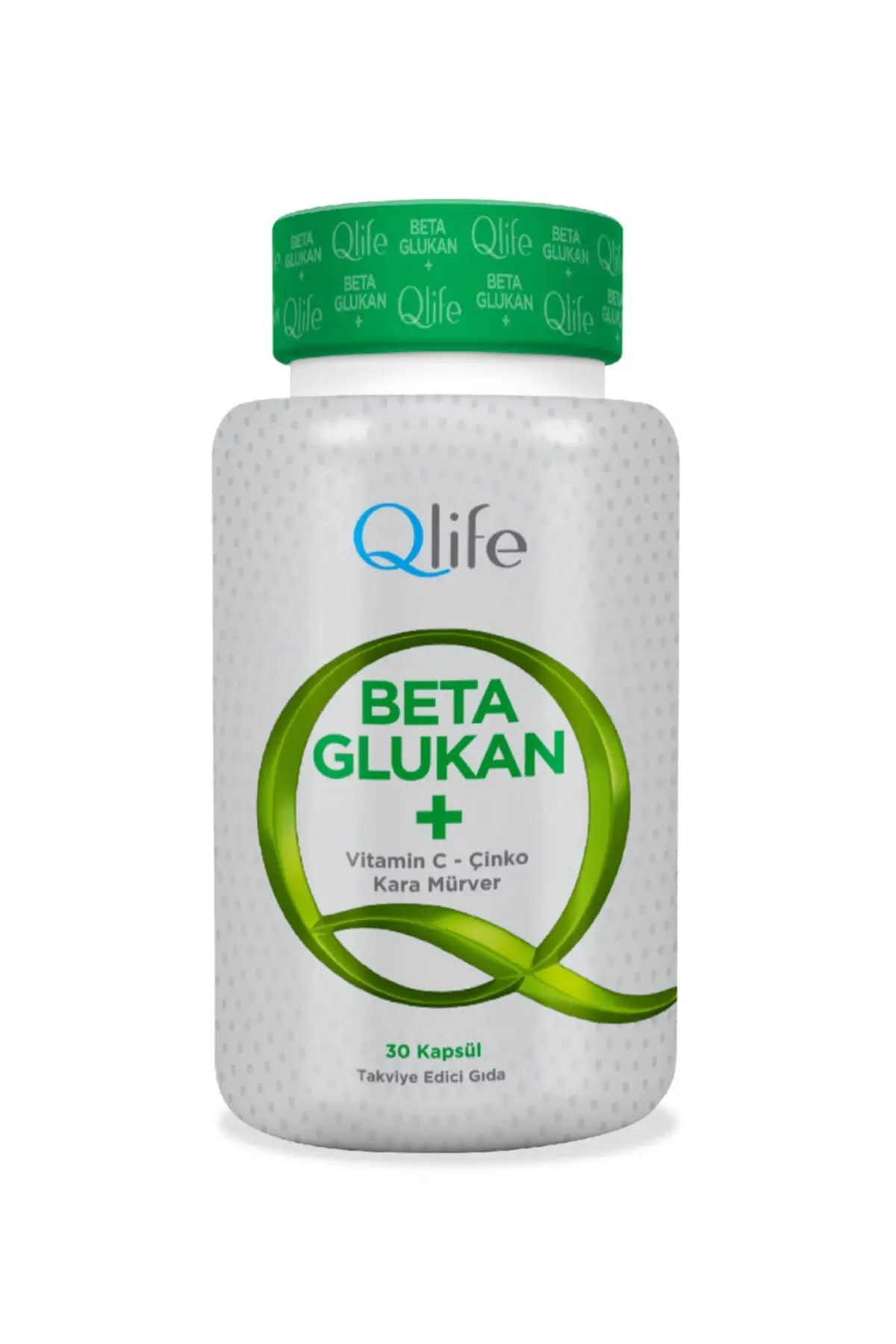 

Qlife Beta Glucan + Vitamin C-Zinc-Black Elderberry 30 Capsules immune protection bone body development joint pain complex Maintenance