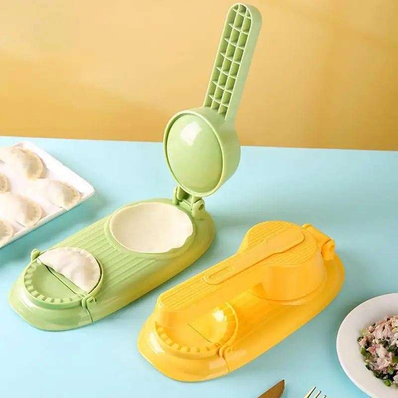 

DIY Dumplings Maker Dough Pressing Tool Manual Wrapper Making Plastic Mold Dumpling Skin Artifact Dough Press Kitchen Accessory