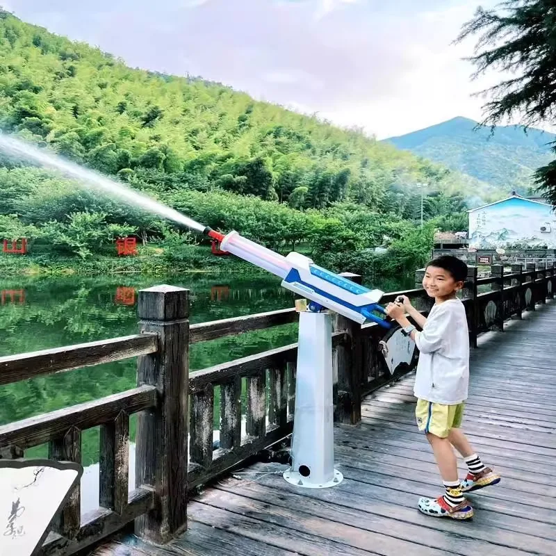 Фото Новый надувной металлический водный распылитель Gatling, подходит для аквапарков и музыкальных фестивалей, оборудование для совместных водных развлечений №5