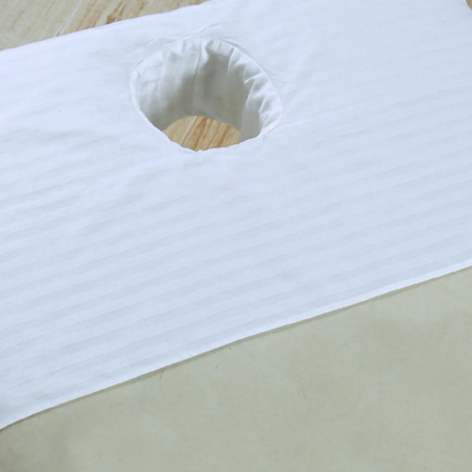 Cotton Spa Massage Table Cover 80*50cm Professional Beauty Slaon Bed Face Pads WIth Breath Hole Towel Cloth White 3PCS |