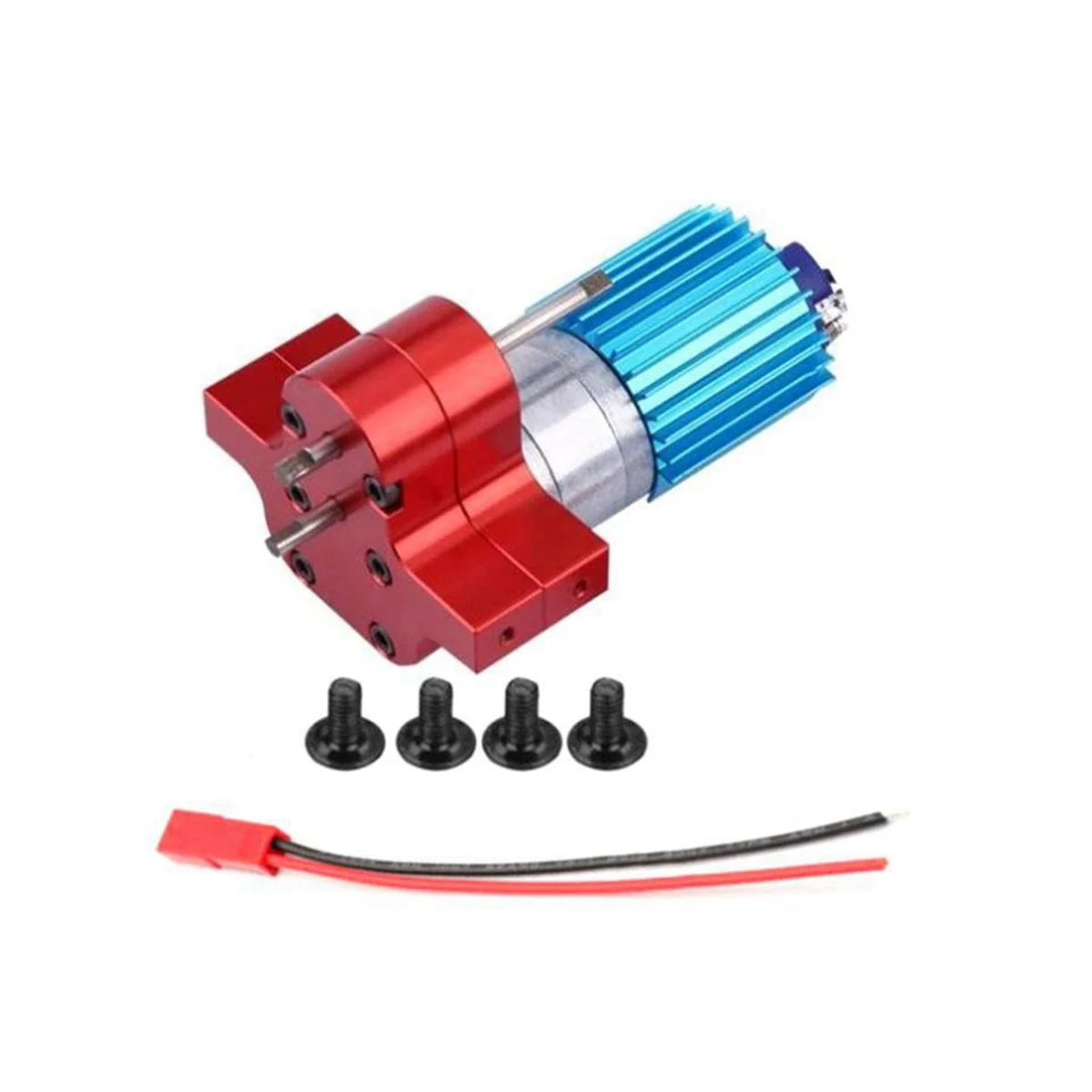 

For MN All-Metal Wave Box with Metal Teeth 370 Deceleration Motor Card Half Kapika ,Red