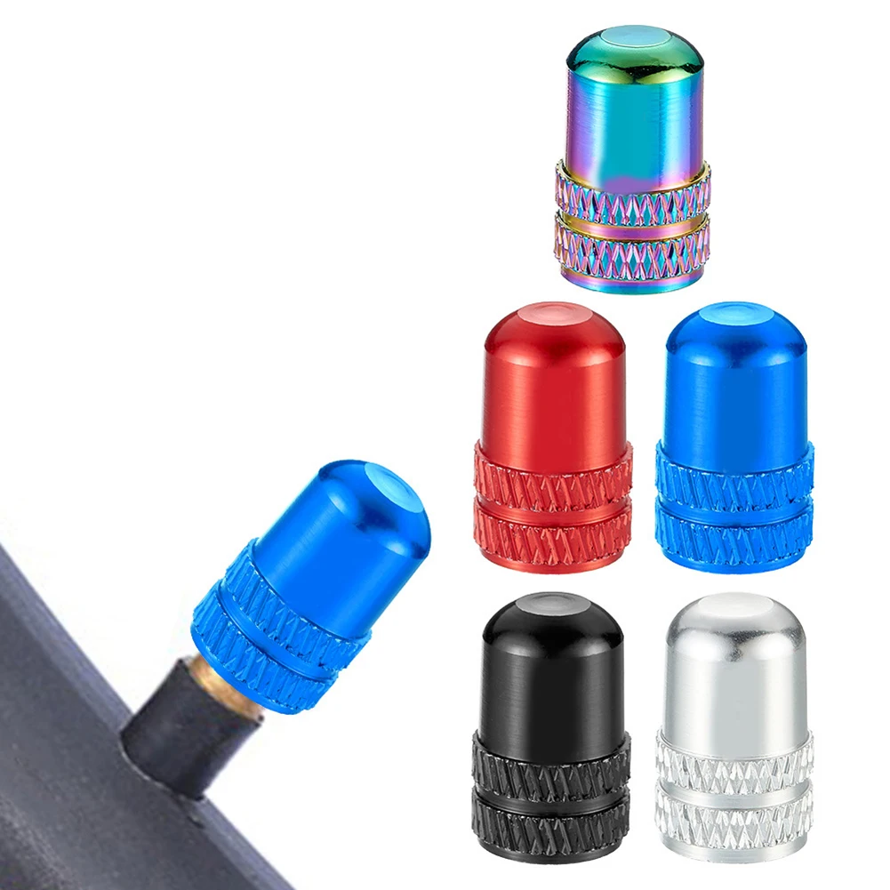 

10pcs Aluminum Alloy Bicycle Valve Caps Anti-rust MTB Bicycle French Valve French Valve Cap Mountain Bikes Accessories Parts