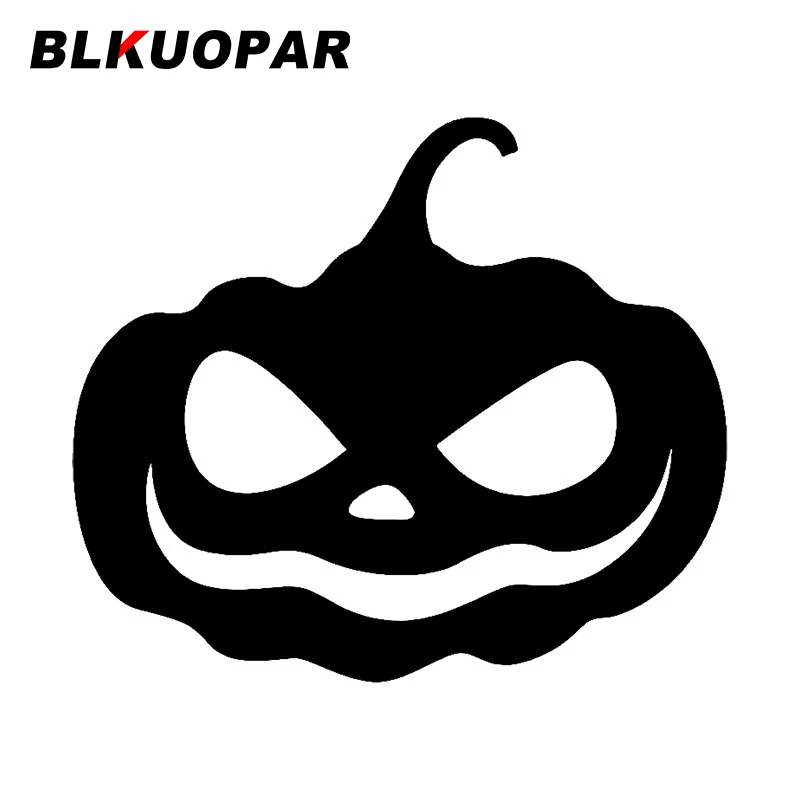 

BLKUOPAR, страшный силуэт головы тыквы, автомобильная наклейка, Солнцезащитная наклейка, автомобильные аксессуары, украшение Мотоцикла, холодильника, автомобиля