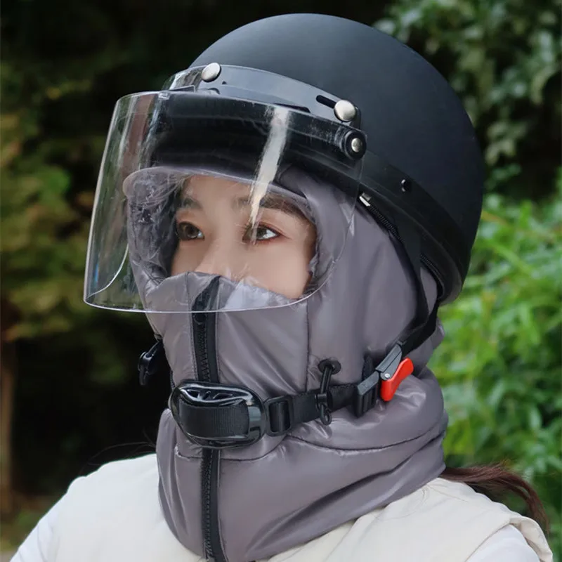 Ветрозащитная шапка для езды на велосипеде Детская Женская зимняя теплая из