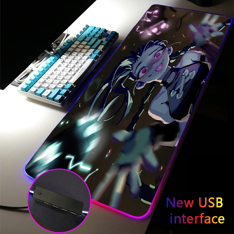 

Arcane JINX VI RGB Mouse Pad USB Hub Typec InterfaceFour USB Docking Dock LOL Multi-interface Rug XXL Gaming MousePad Desk Mat
