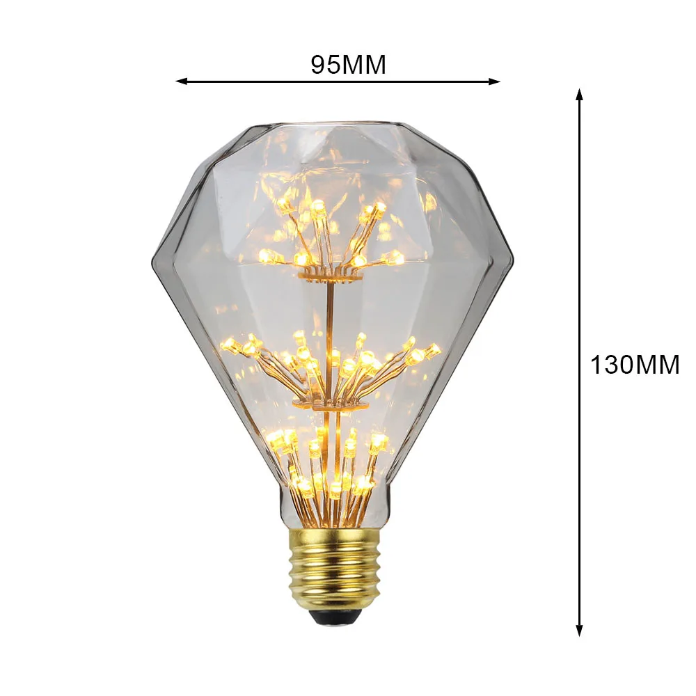 TIANFAN Gypsophila светодиодный ная лампа Эдисона E27 AC85-265V Ретро Фейерверк декоративная A60