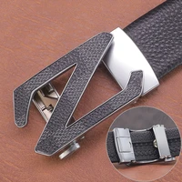 new high quality z letter belt men automatic buckle luxury brand designer black belt fashion casual ceinture