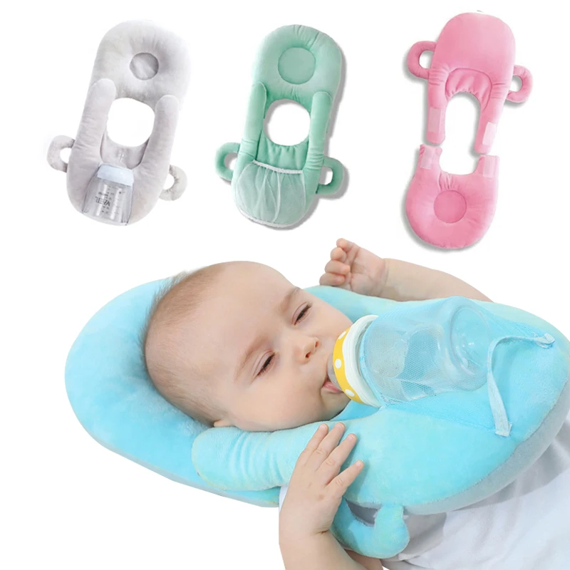 

Hot Infant Learning Nursing Pillow Cushion Free Hand Bottle Holder Cotton Baby Milk Bottle Feeding Cup Baby Bottle Bracket