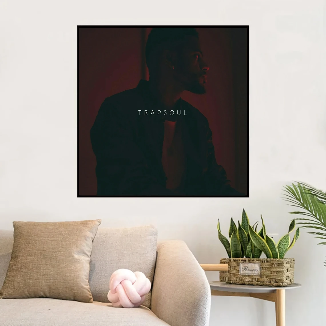 Bryson Tiller T R A P S O U L Музыкальный альбом Плакат Холст Художественный принт Домашний