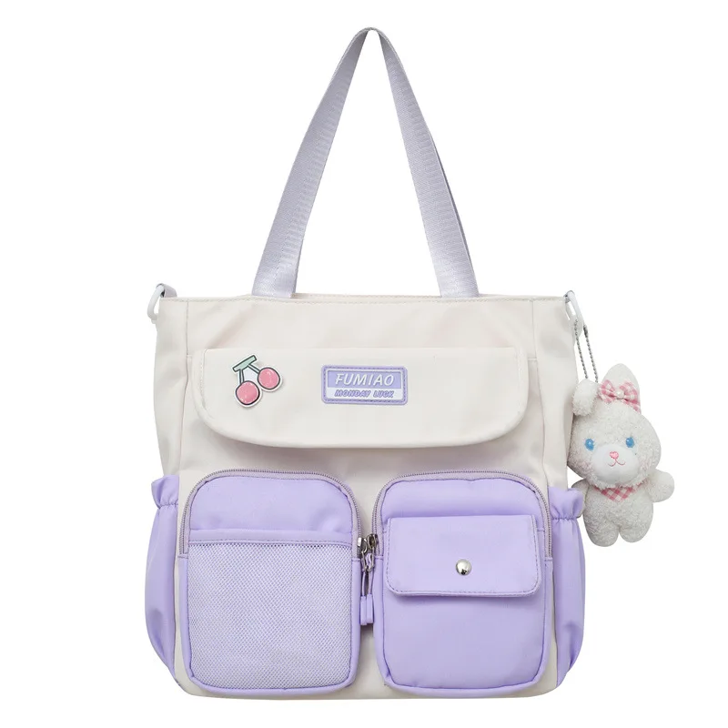 

Waterproof Canvas Women Handbags Shoulder Bag Nylon Ladies Messenger Bag Crossbody Bags Tote Book Bags for Girls Satchels