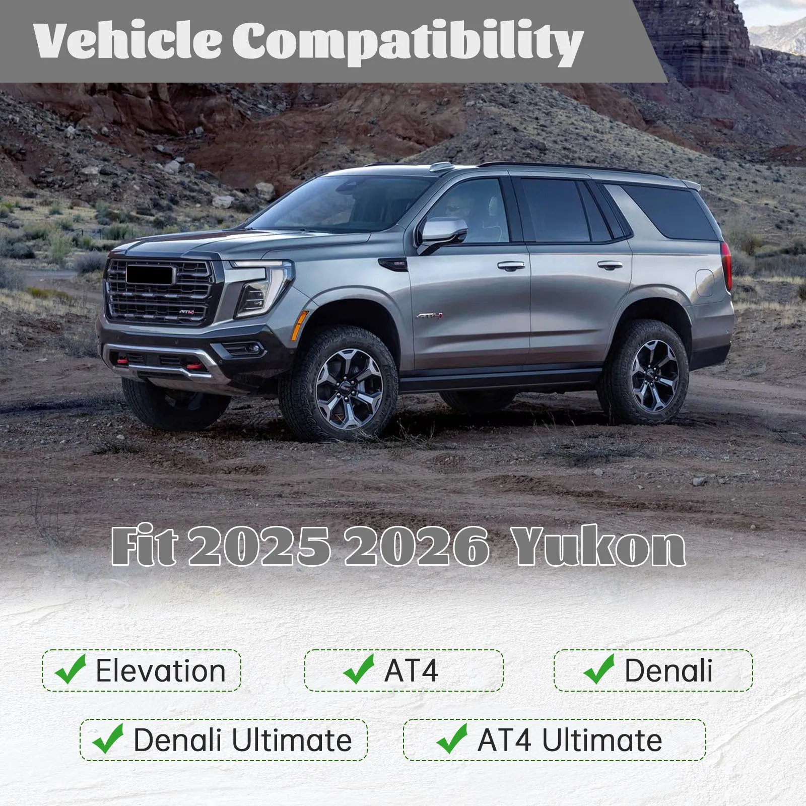 Фото Органайзер для центральной консоли для GMC Yukon 2025-2026 (Elevation/AT4/Denali Ultimate/AT4 Ultimate/Denali), органайзер для хранения на приборной панели №4