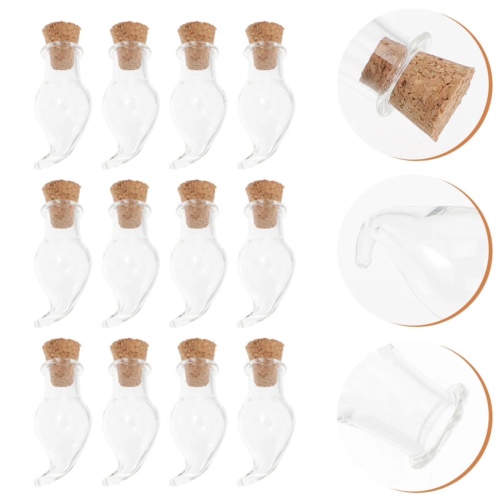 

Bottles Mini Bottle Cork Jars Miniature Message Jar Drifting Vials Tiny Container Bead Decorative Apothecary Spell Crafts Little