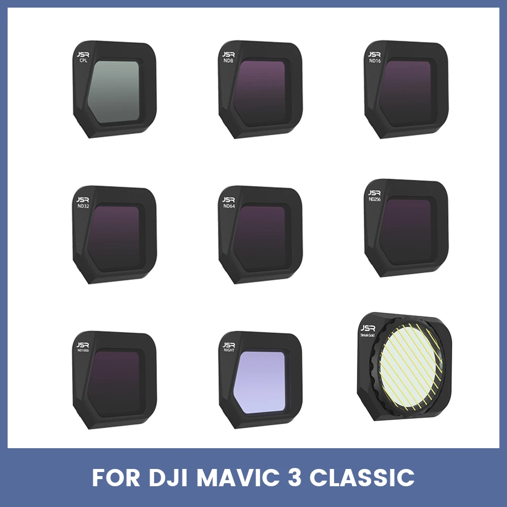 

Lens Filter for MAVIC 3 CLASSIC Camera Filter UV CPL ND ND256 ND1000 NDPL STAR Filter Sets for DJI Mavic 3 Classic Accessories