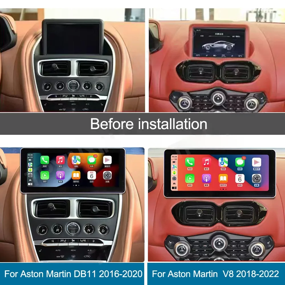 Для Aston Martin V8 2018-2022 Android мультимедийный DVD-плеер Carplay GPS навигация Сенсорный экран
