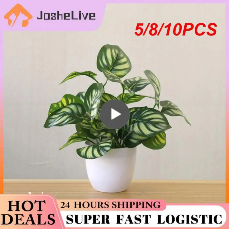 

5/8/10PCS Creative Simulation Of Fake Flowers Small Tree Simulated Artificial Plant Simulation Bonsai Table Potted Ornaments