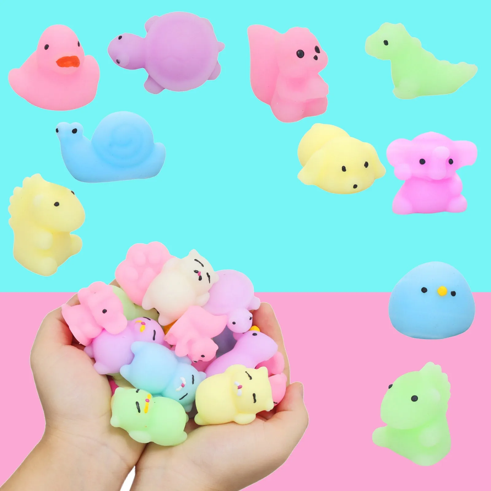 

Dolphin Toy Crying Baby Toy Dumpling Decompression Animal Children's Vent Ball Soft Rubber Toy Halloween Gift Christmas