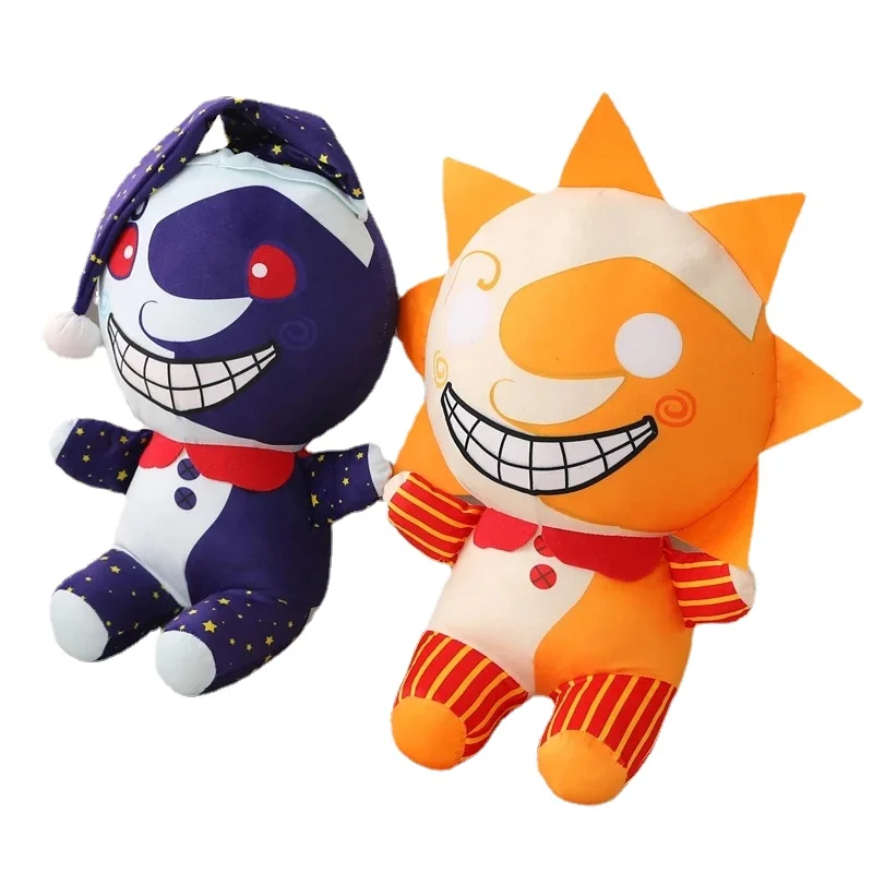 

2pcs Soft Stuffed Moondrop BOSS Game Character Horror Doll Sundrop Fnaf Plush Toy Peluche Toys for Children's Toys Easter Gifts