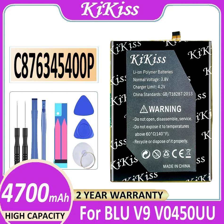 Аккумулятор KiKiss C876345400P 4700 мАч для BLU V9 V0450UU Bateria
