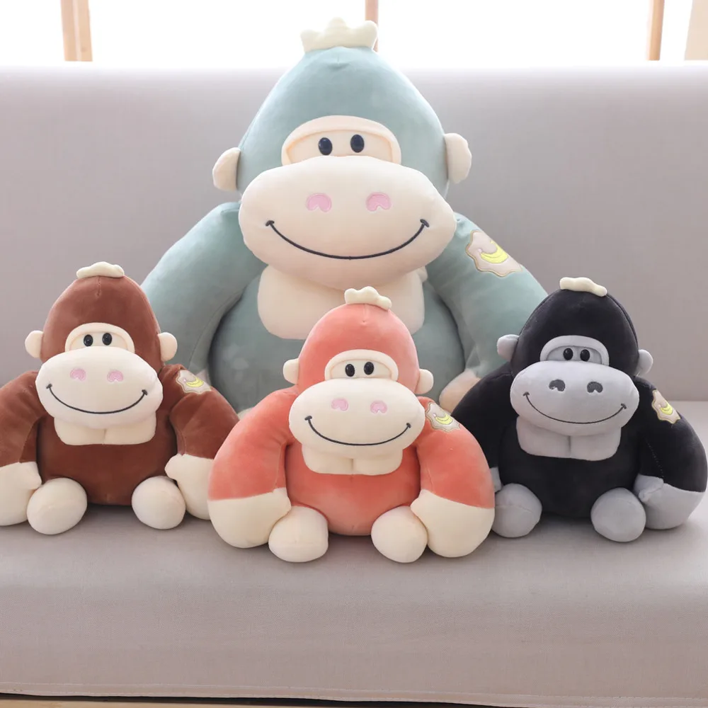 Детская милая плюшевая кукла-горилла размером 20 см и 35 Успокаивающая кукла