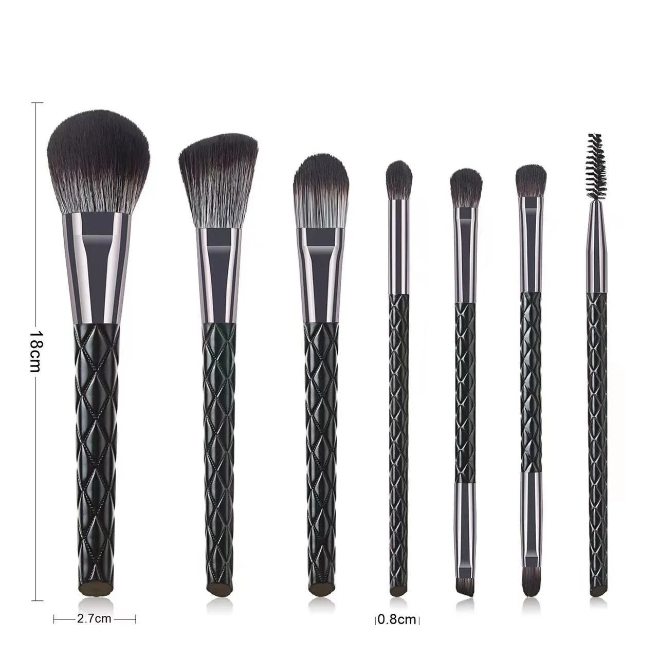 

10Sets New 7Pcs knitting pattern Makeup Brush Set Blush Loose Powder Brush Eye Shadow Highlighter Foundation Brush Beauty Tools