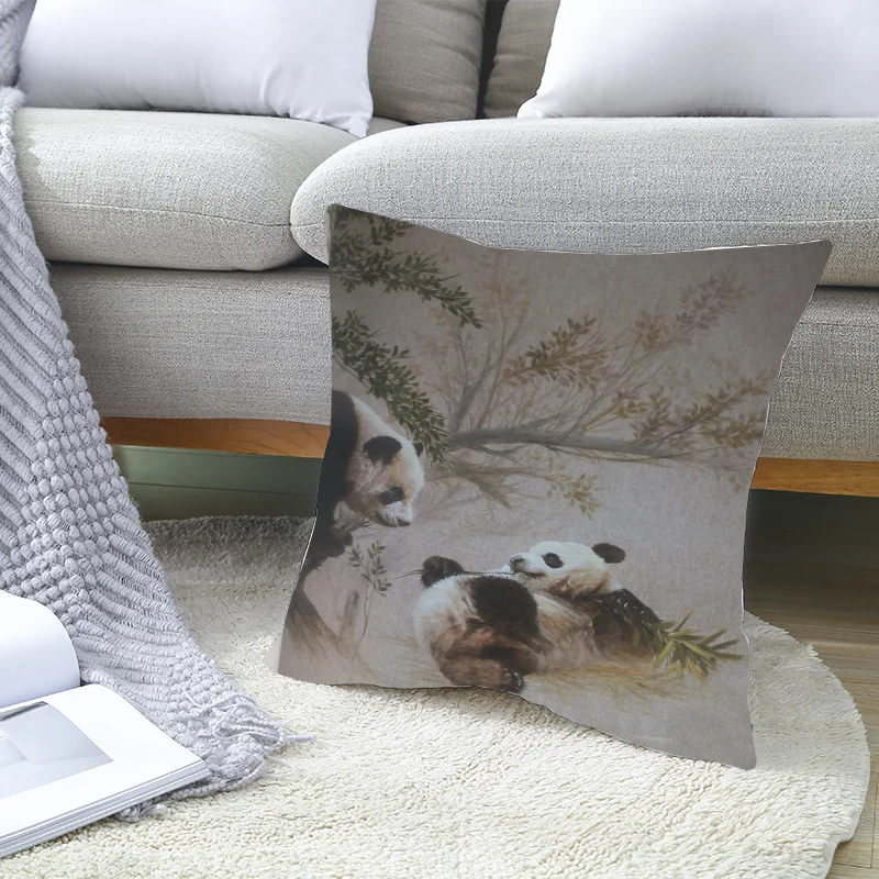 

Подушка в виде панды, диван, декоративная подушка для гостиной, декоративная подушка в виде лампы, Осенние Декоративные диванные подушки