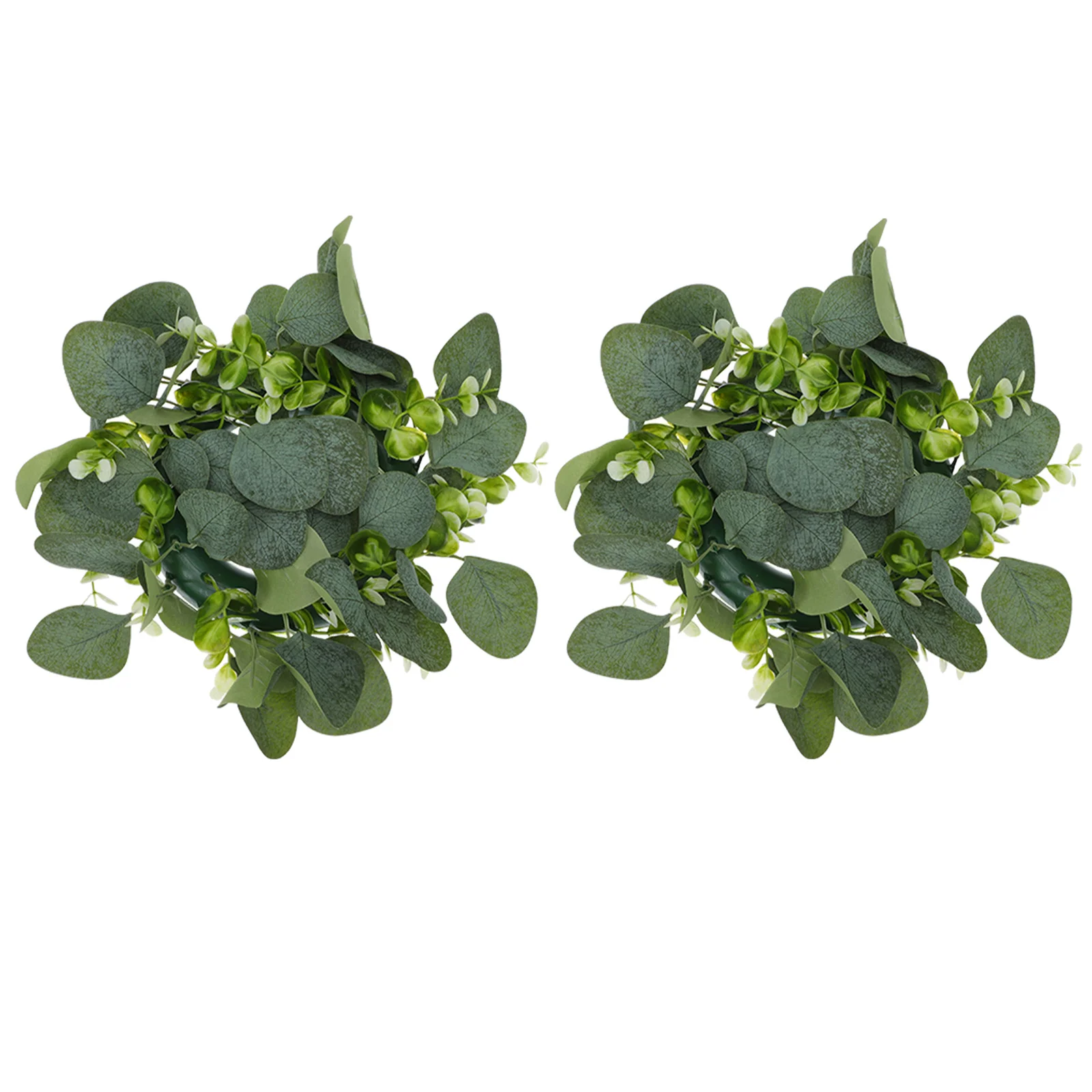 

Wreathwreathsdecor Mini Rings Door Holder Green Wreathes Pillar Fake Fronteaster Small Round Leaf Leaves Tealight Wedding