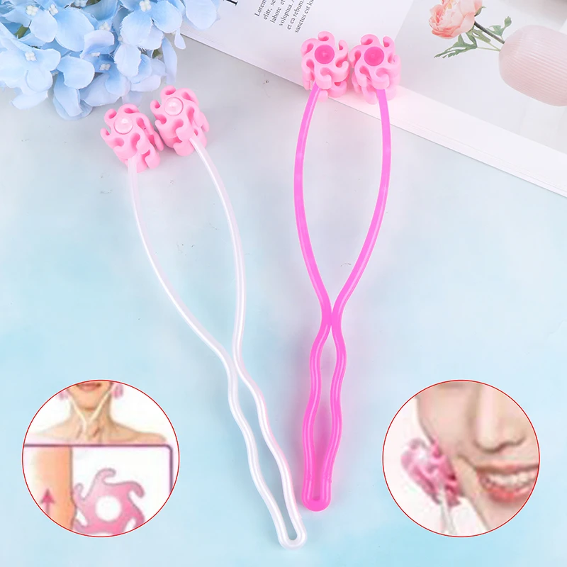 

2 In 1 Anti Wrinkle Face Up Roller Massage Professional Slimming Remove Double Chin Diy Face Slimmer Massager Roller Massage Gun