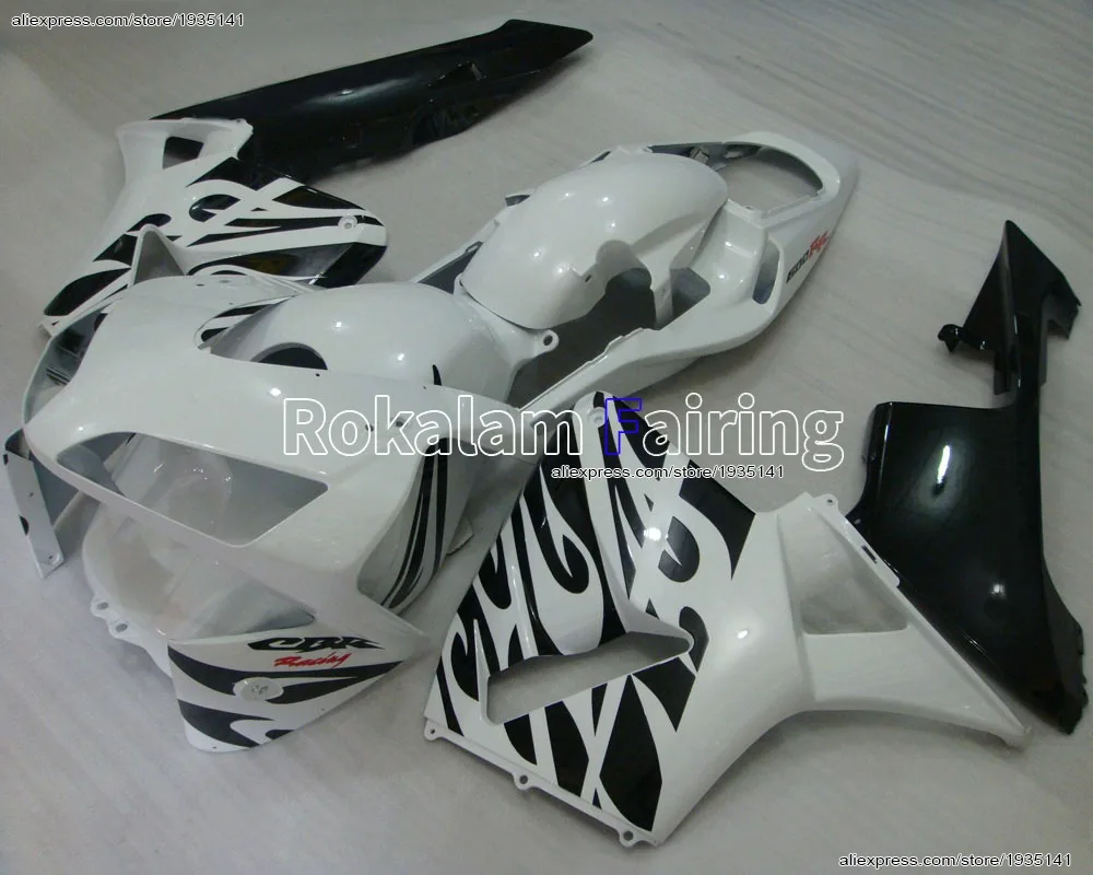 

For Honda F5 Fairing CBR600RR 03 04 CBR600 RR CBR 600RR 2003 2004 White Black Motorcycle Fairing (Injection Molding)