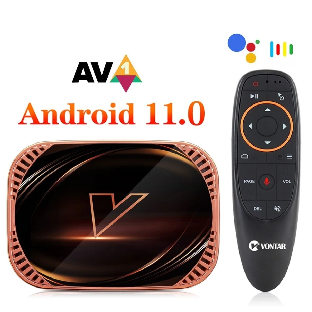 

New` X4 Amlogic S905X4 Smart TV Box Android 11 4GB 128G 32GB 64GB Wifi Youtube BT AV1 Media Player TVBOX 4K 1000M Set top box