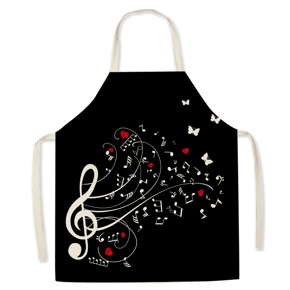 

Женский Льняной Фартук с цветочным принтом, 68x55 см