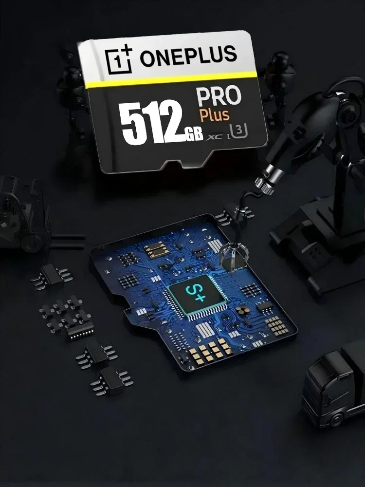 Фото Карта памяти OnePlus 2TB High-Speed V30 A2 4K SD 512GB 256GB 1TB Micro TF SD с адаптером для смартфонов/планшетов/ПК, универсальная №3