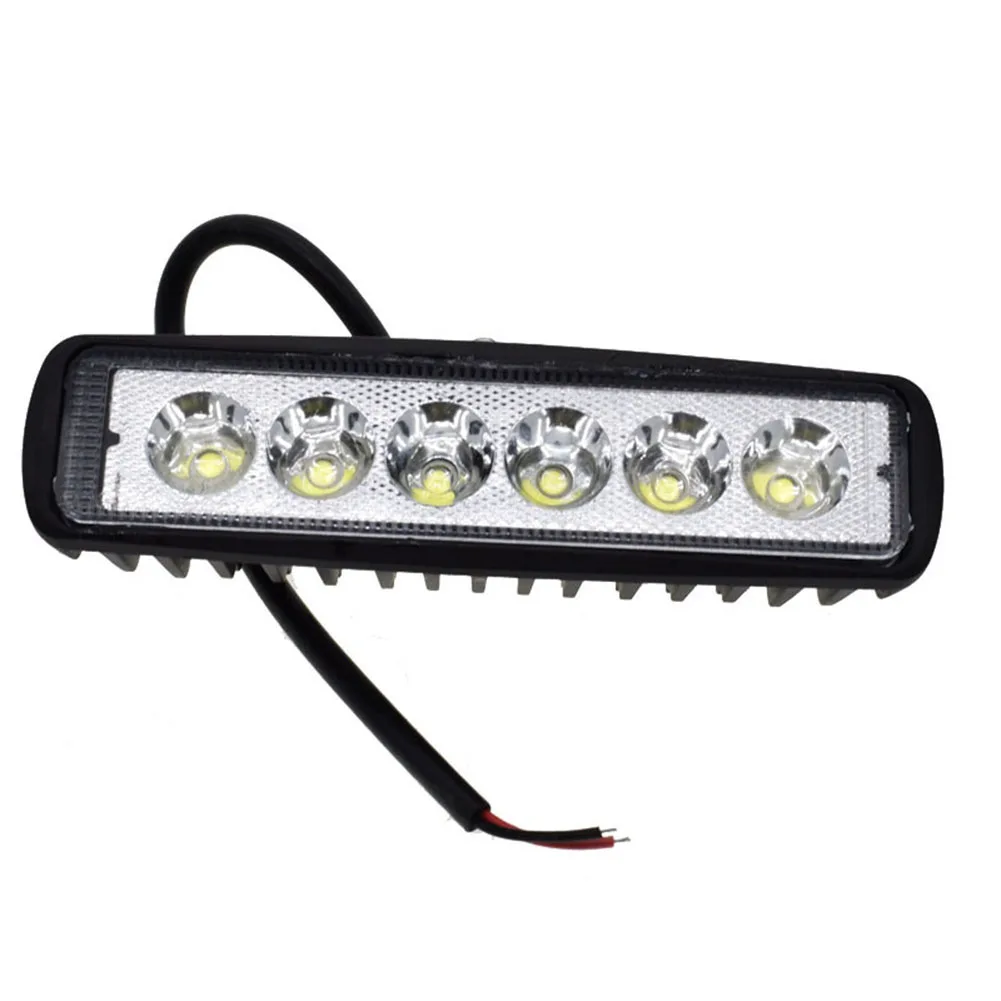 

Car Truck Working Lamp Light Bar 10-30V DC 169g 18W 6 LED 6000K White Light Car Accessories Spotlight Waterproof