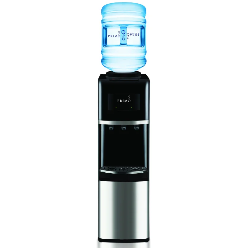 

Primo Water Dispenser Top Loading, Hot/Cold/Room Temperature, Stainless