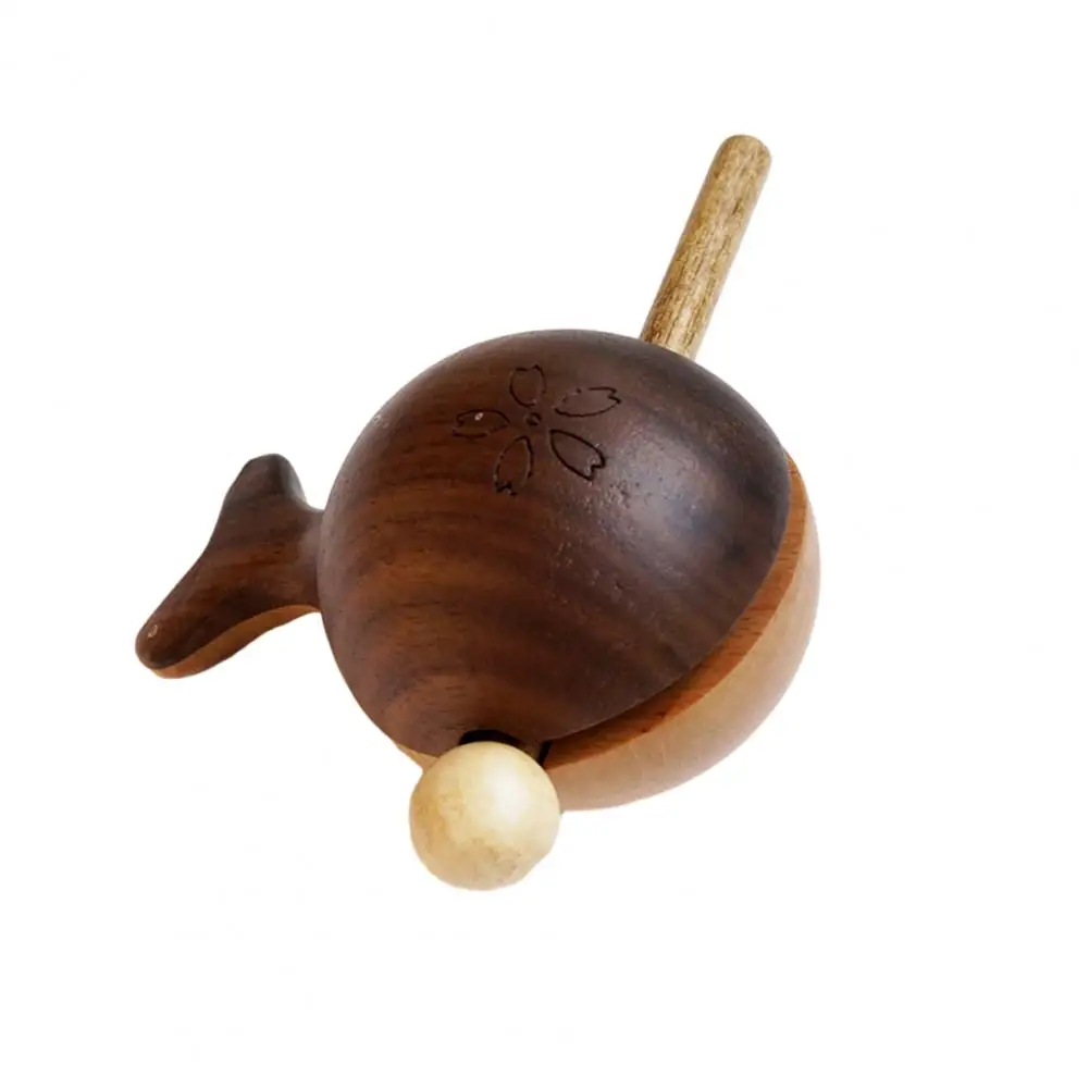 

Настольная деревянная рыба, деревянная ручка с молотком для снятия стресса, медитации, перкуссионный инструмент, маленький рабочий стол из массива дерева