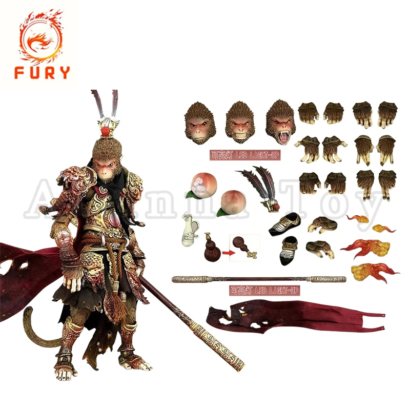 [Предзаказ]Fury Toys 1/12 7-дюймовая фигурка Great Sage Equal to Heaven Sun Wukong Аниме Модель