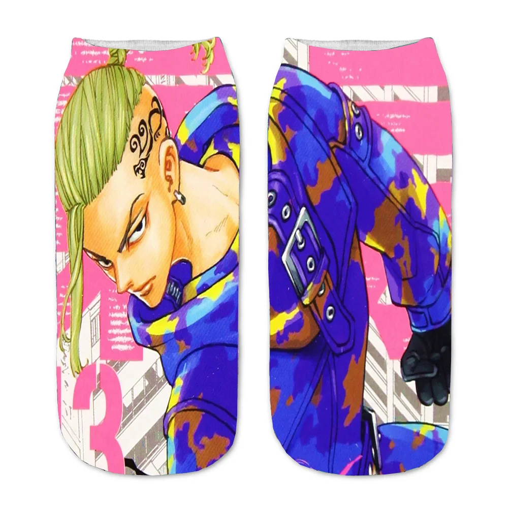 

Men Women Socks Anime Tokyo Revengers Boys Girl Printed teenager Cartoon Straight Socks Short Kawaii Ankle Sock Party Socks