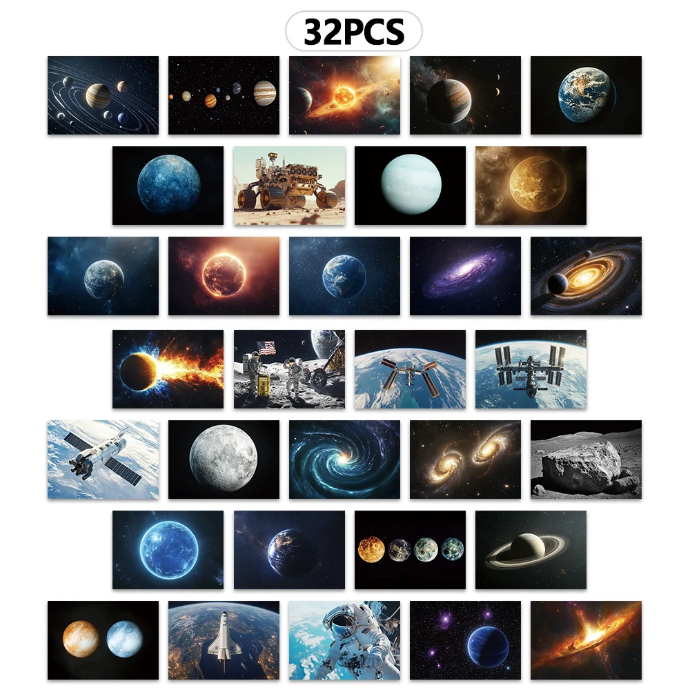 

Открытки с космосом 32 шт