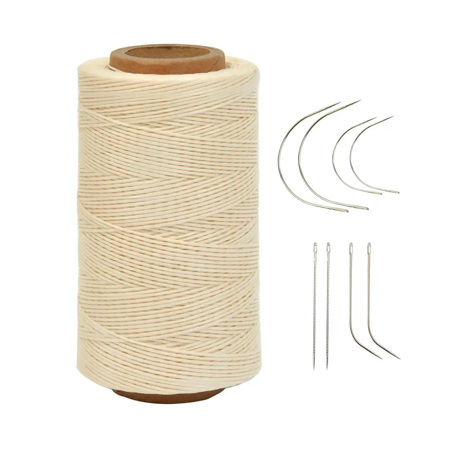 Кожаная швейная вощеная нить с иглой 284 ярдов 150D 0 8 мм для ремонта обуви брошюра