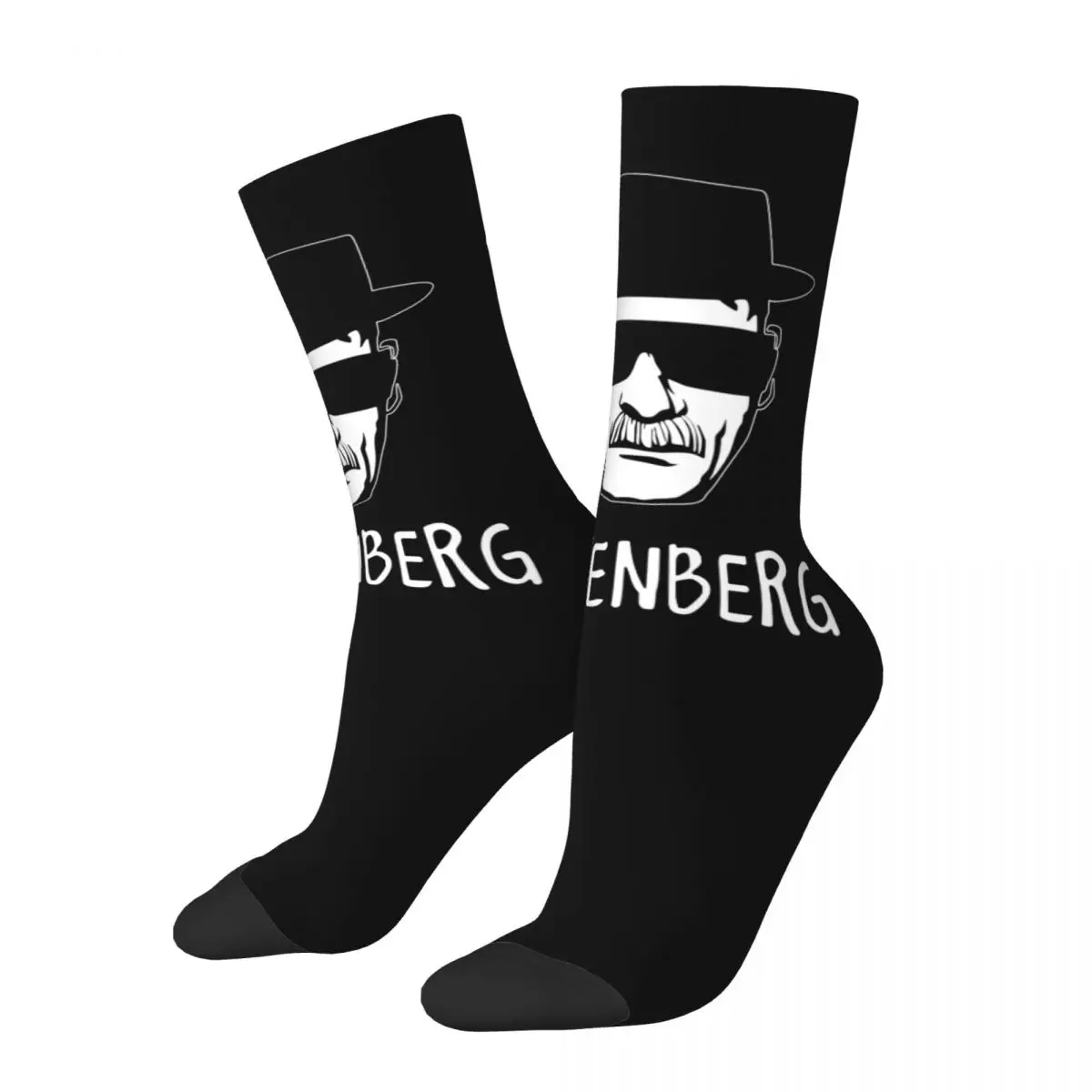

Winter Warm Retro Women Men Heisenberg Head Breaking Bad Socks Non-slip Soccer Socks