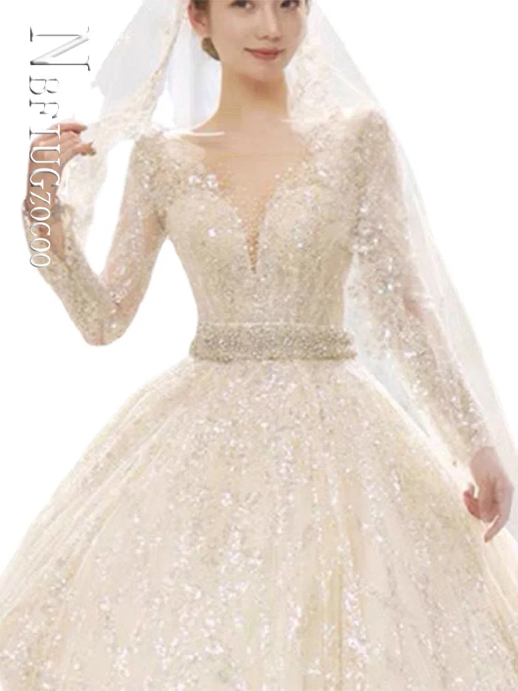 

Wedding Dresses Princess Ball Gown Long Sleeeves 2022 Bridal Gowns