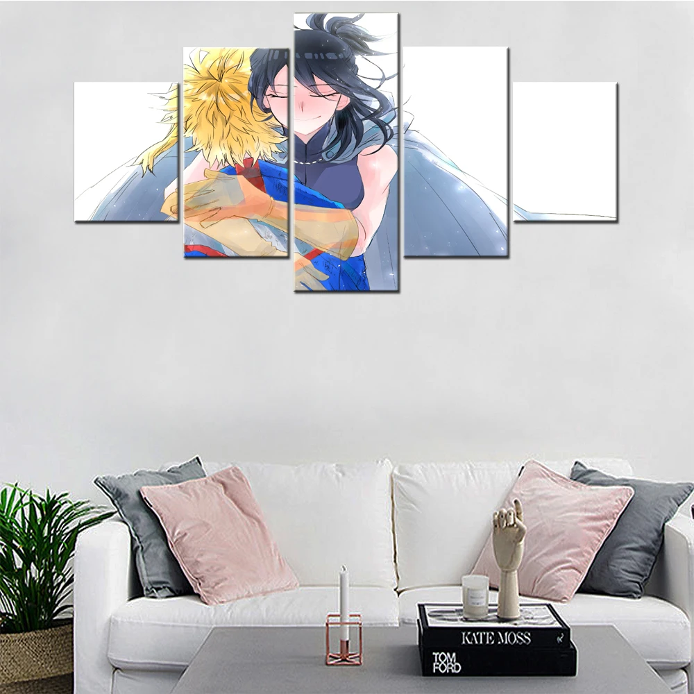 

Canvas Painting HD Print Modular Artwork Modern 5 Pieces Black Hair Nana Figure Pictures Home Decorative Wall Art Unique Posters