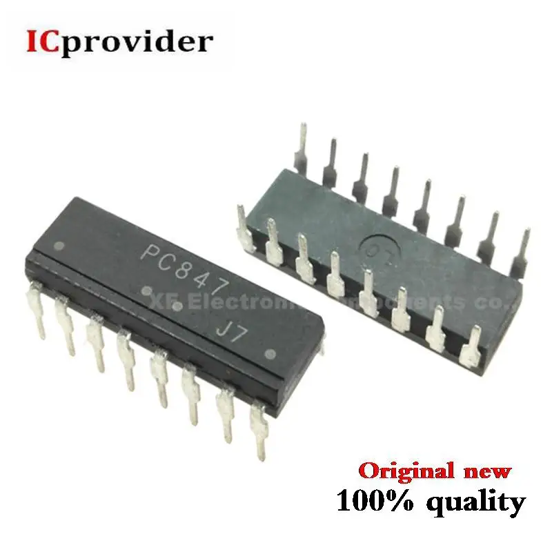10 шт PC847 оптопара в корпусе DIP четыре PC817 PC817-4 DIP16 | Электронные компоненты и