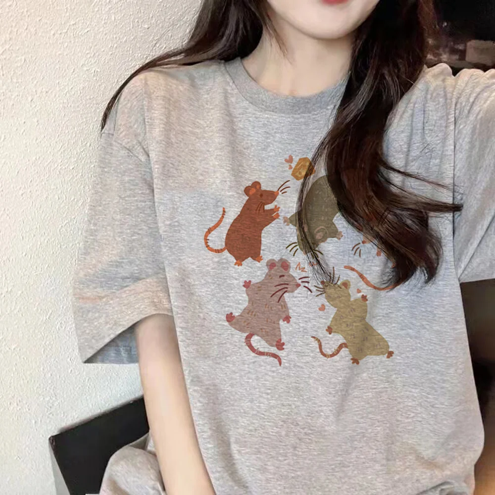 

All The Mice tshirt women summer comic manga top female comic designer Japanese clothes