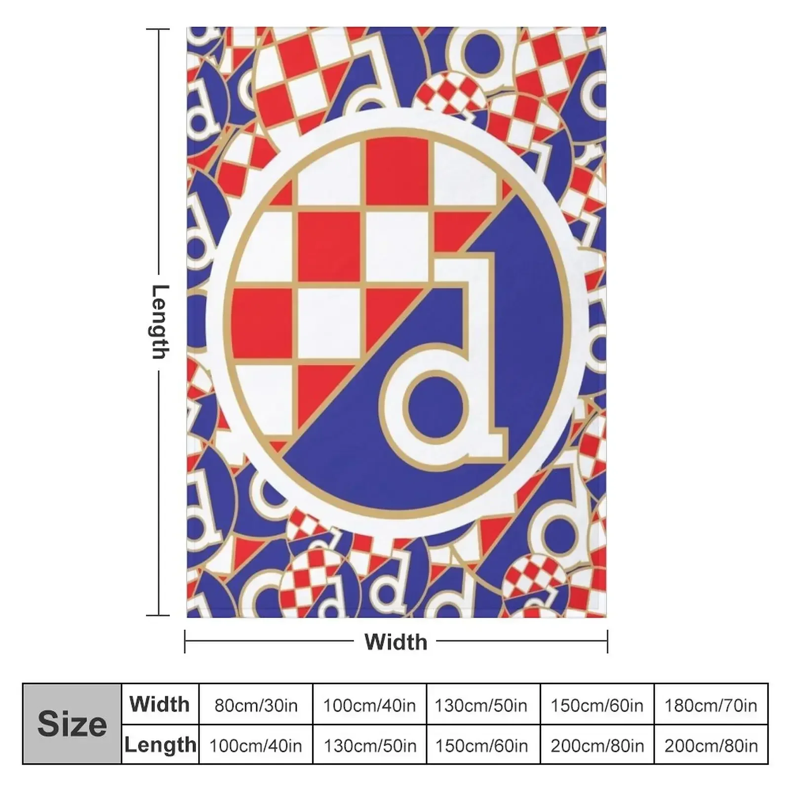 Dinamo Zagreb Croatian Football от Maskimir Hrvatska Плед Мягкие мягкие большие винтажные одеяла