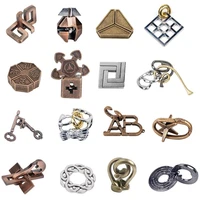 classic metal brain teaser key horseshoe lock rings brain teasers puzzle game toys