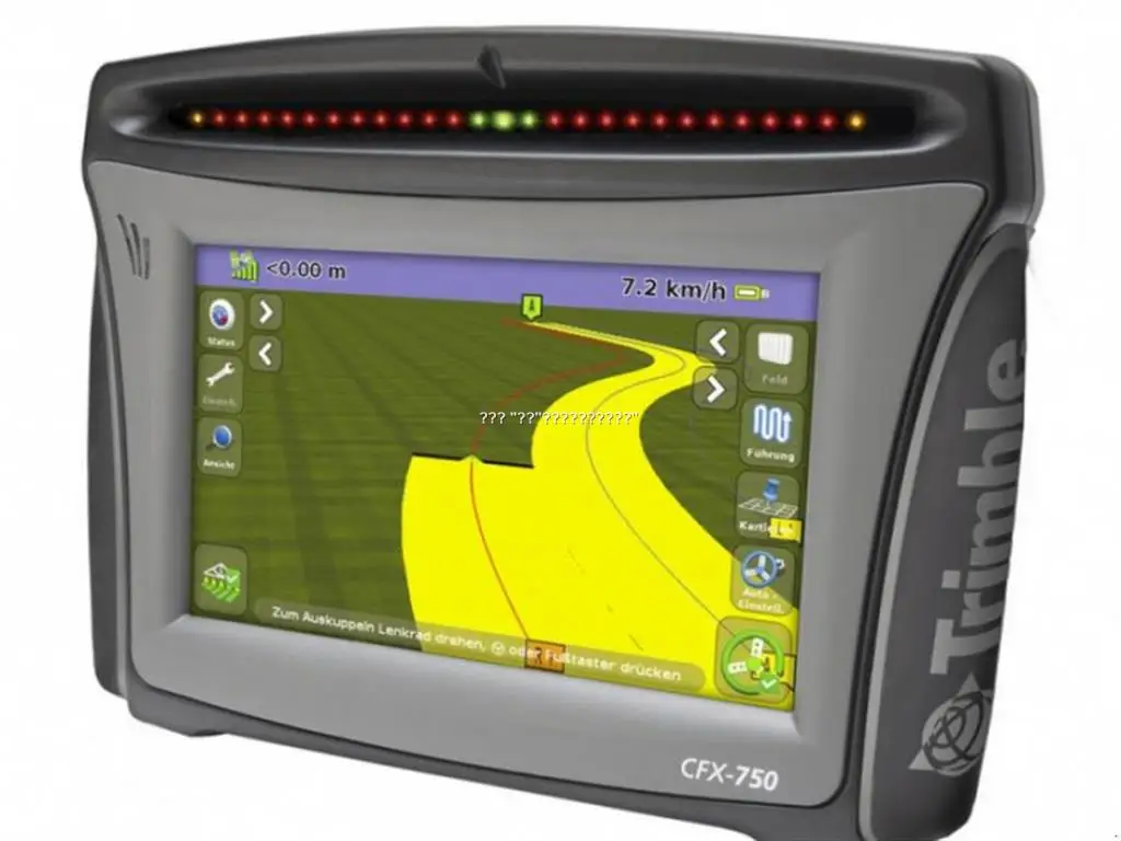 

Низкое энергопотребление, Trimble CFX-750 с пилотной системой