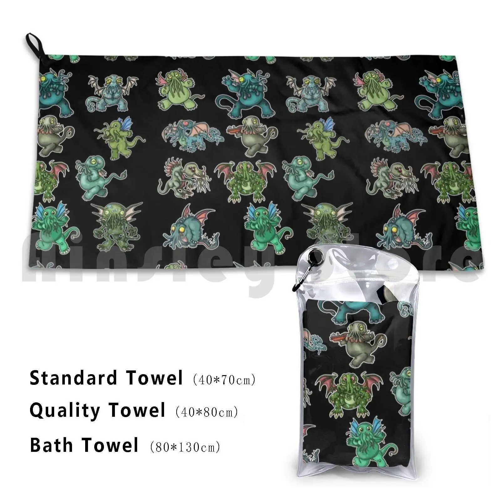 

Towel Cthulhu 759 Kutulu Tentacle Tentacles Green Monster Cute Cthulhu Tentaken