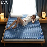 uvr not collapse high quality thicken latex mattress hotel homestay tatami pad bed floor sleeping mat full size help sleep