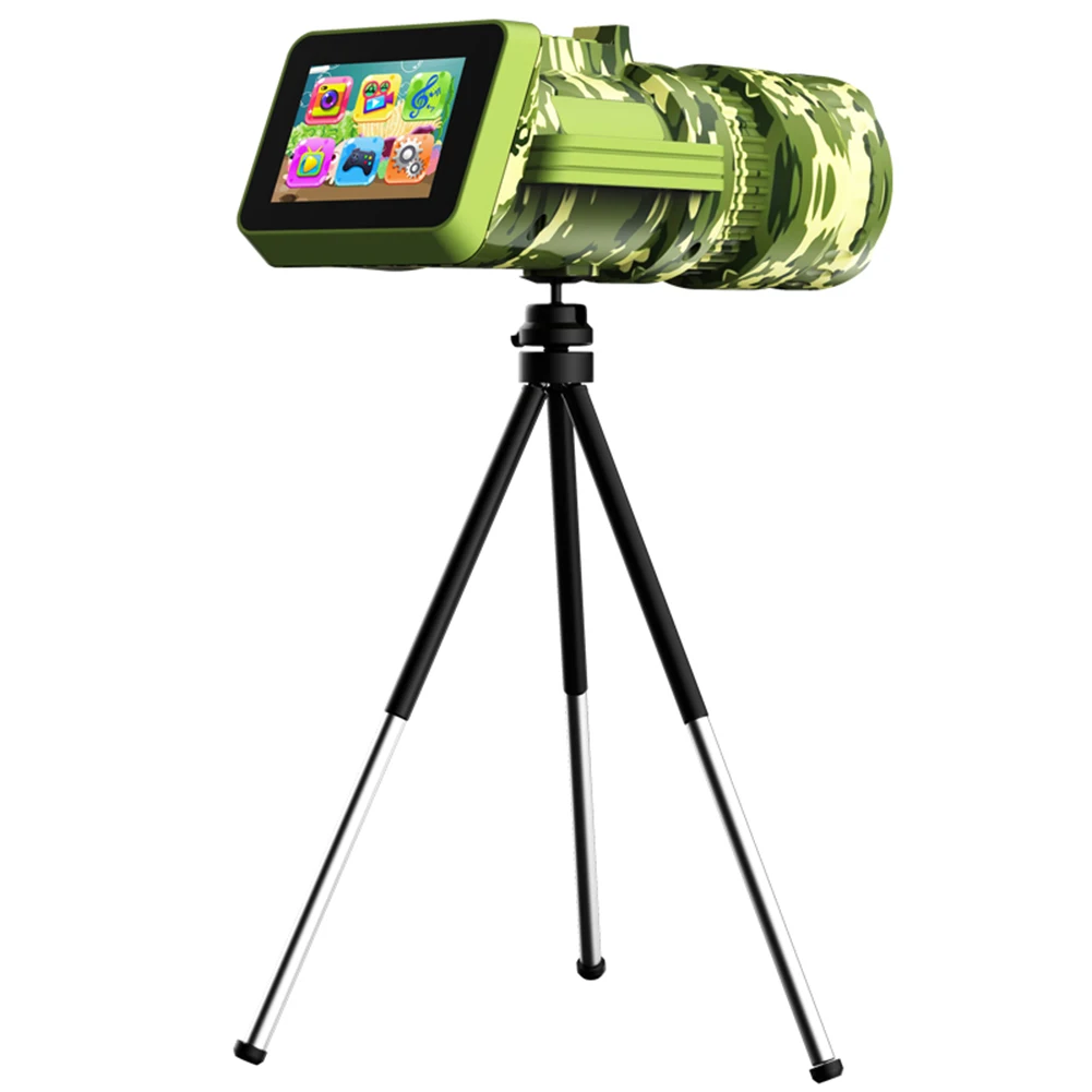 

Children Monocular HD 1280x720 Outdoor Camera 2.0-inch Screen 2000mAh Educational Learning Toy for Camping Hiking